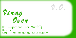 virag oser business card